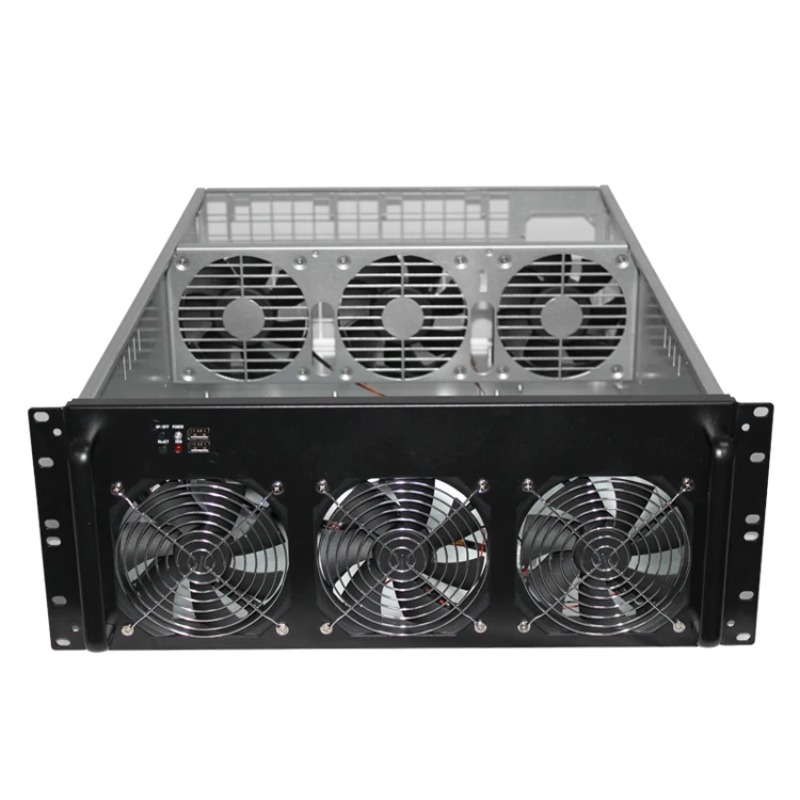 8 Gpu 4U Server Chassis - 4U 6-GPU-Gehäuse 8-GPU-Gehäuse Server-Rack-Mount-Chassis mit 6